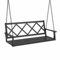 Balançoire de jardin en acier noir 150 cm