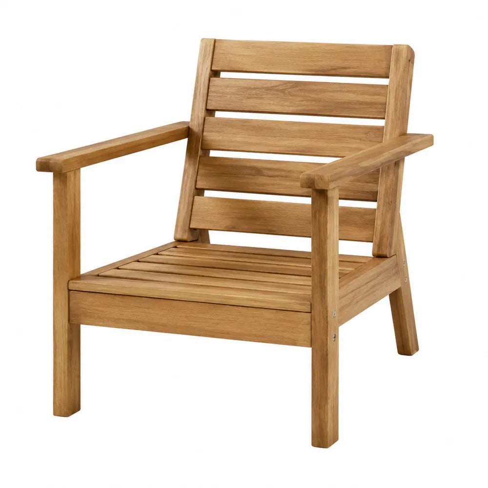 Fauteuil en bois de teck pour extérieur 60x60x90 cm
